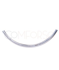 Tubo curvado 47.5 mm Plata 925