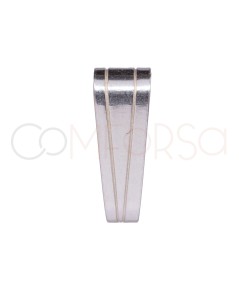 asa dije 4 x 10mm plata 925ml