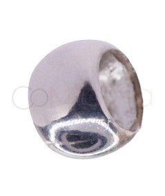 Conector media caña 7 x 6mm plata 925ml