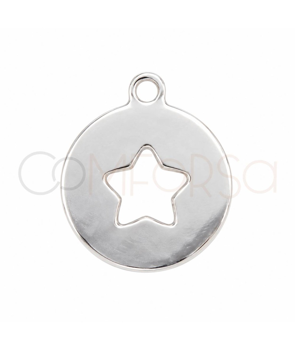 Colgante chapa calada estrella