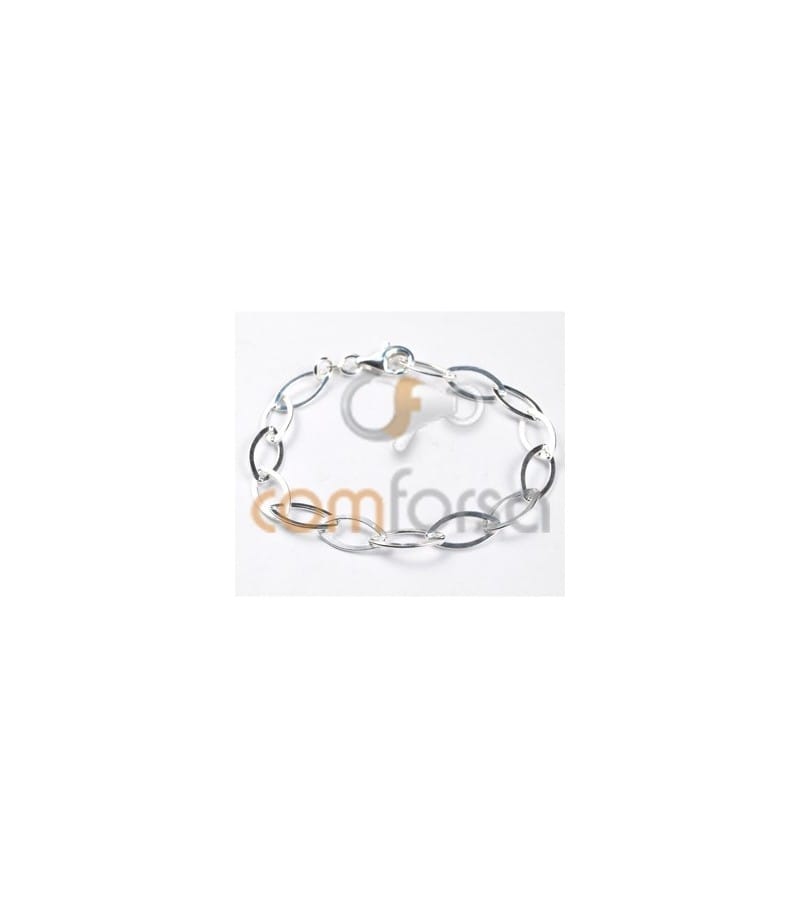 Pulsera 18cm oval en punta