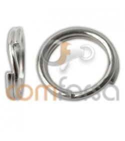 Sterling silver 925 reinforced key ring 5 mm
