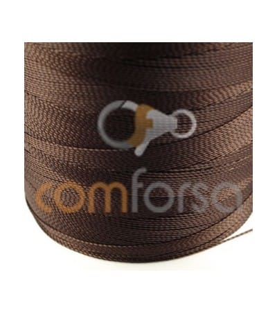 String thread  dark brown 0.6mm (Roll)
