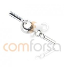 Broche Perico con terminales 1,5 mm (int) en plata 925