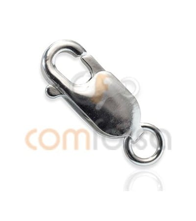 Mosquetón con anilla 6 x 13 mm en plata 925
