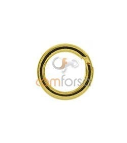 18kt Yellow gold split ring 6mm