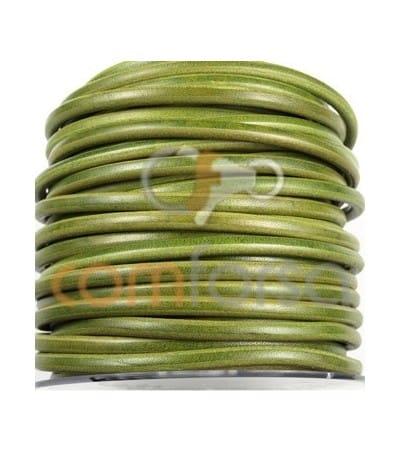 Green Leather 6mm Premium Quality