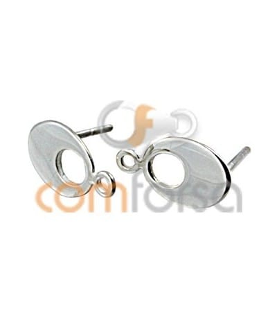 Sterling Silver 925 Oval Earring with Jump Ring