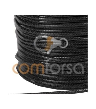 Black Waxed Cord 1mm