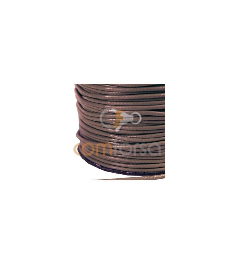 Brown Waxed Cord 2mm