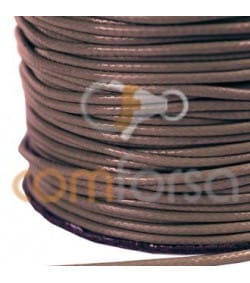 Brown Waxed Cord 2mm