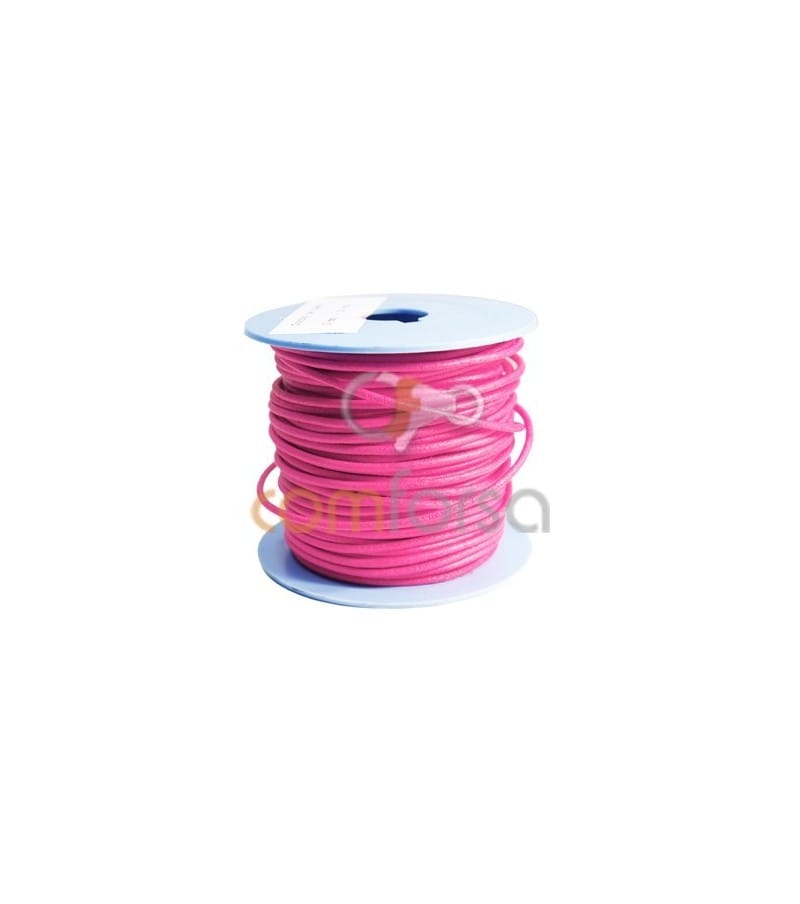 Cuero rosa fluor 2 mm Calidad premium