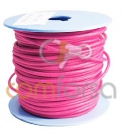 Cuero rosa fluor 2 mm Calidad premium