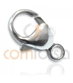 Mosquetón redondo 7x13 mm con anilla en plata 925