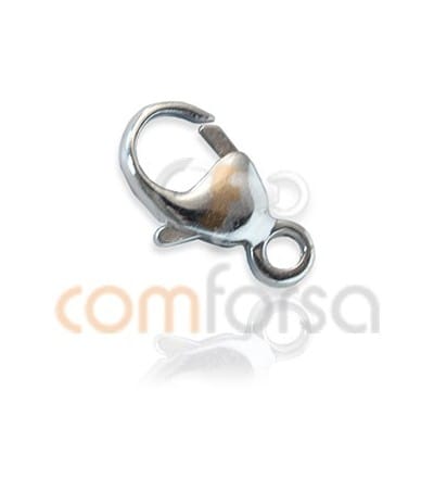 Mosquetón redondo 4x9 mm con anilla en plata 925