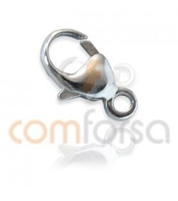 Mosquetón redondo 4x9 mm con anilla en plata 925