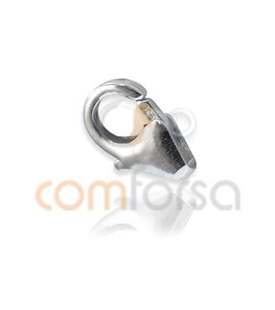 Mosquetón redondo sin anilla 5x8 mm plata 925