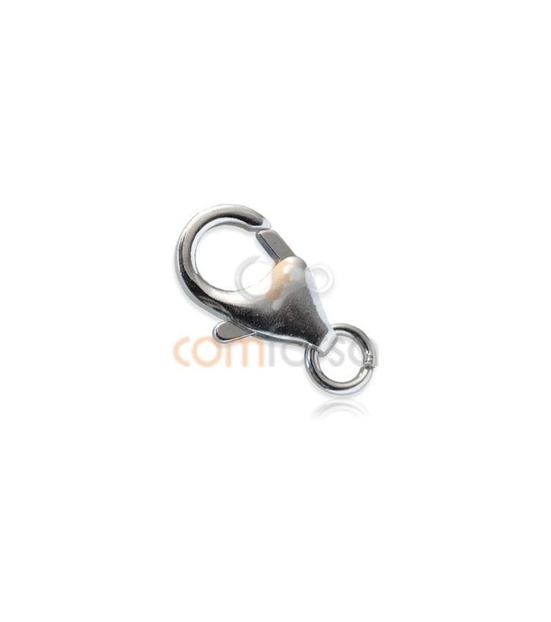 Sterling silver 925 Trigger lobster clasp with jump ring  8x13 mm