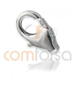 Mosquetón redondo sin anilla 7x11 mm plata 925