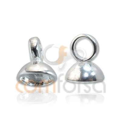 Sterling Silver 925 Cap with jumpring for beading 8mm