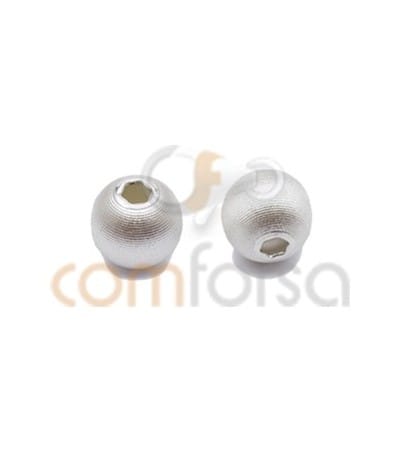 Sterling Silver 925 matted ball bead 5 mm
