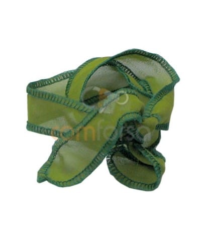 Buy Japanese silk online : Japanese Green Silk Cord 0.8mm (sold per meter)  - Com-forsa S.L.