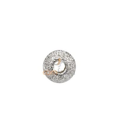 Sterling silver 925 Round laser cut bead 7 mm