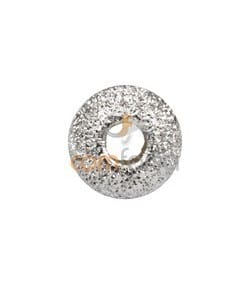 Sterling silver 925 Round laser cut bead 8 mm