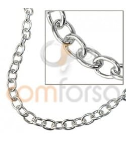 Sterling silver 925 Chain extra weight 8 X 6 MM (1.5)