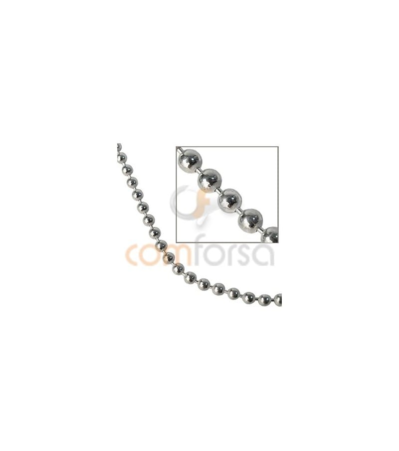 Sterling silver 925 round ball chain 2 mm