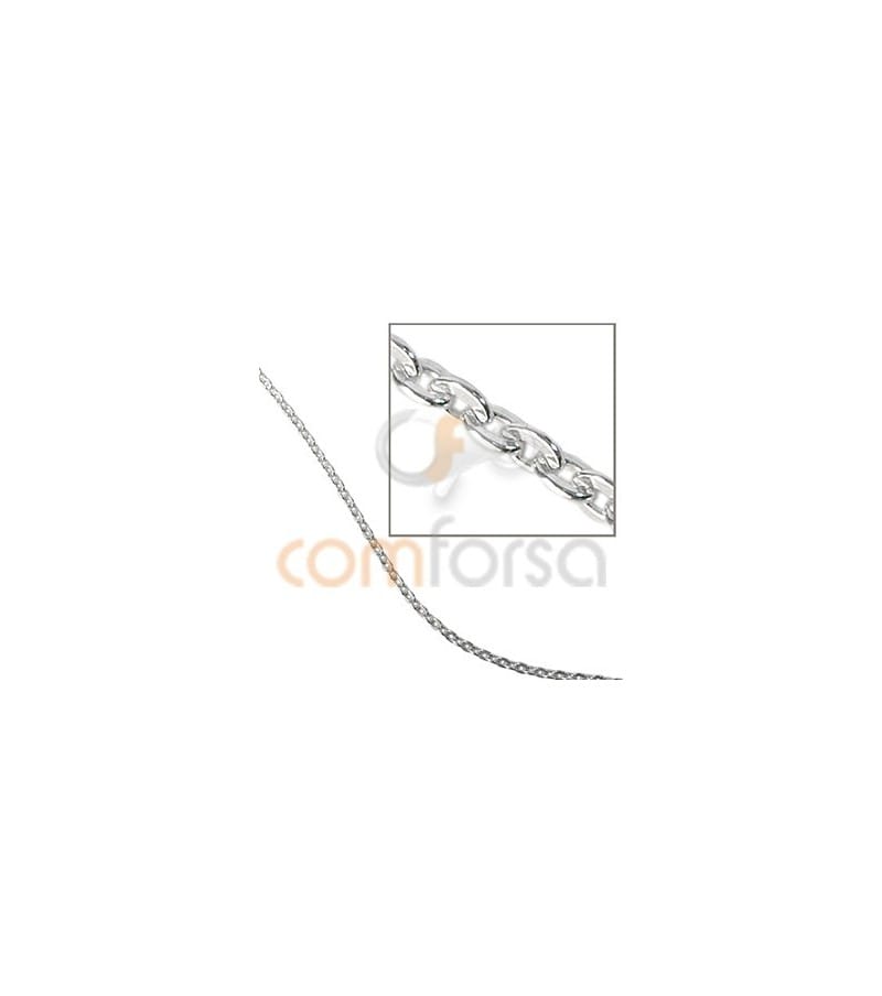 Cadena forzada lapidada 2.7 x 2 mm (0.6 int) (gramos)