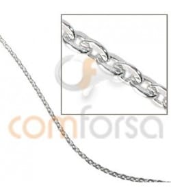 Cadena forzada lapidada 2.7 x 2 mm (0.6 int) (gramos)