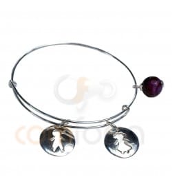 Sterling Silver 925 Thread Hippy Bracelet 24cm