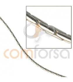 Cadena barbada redonda 1 mm 1.0 (gramos)