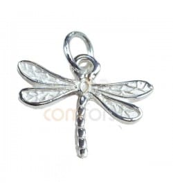 Sterling Silver 925 Dragonfly Pendant 19x16.5mm