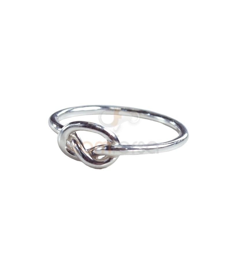 anillo hilo nudo plata 925