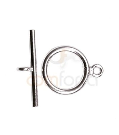 Sterling Silver 925 Toggle Clasp ring 12.5 mm Bar 19 mm