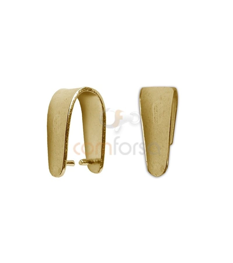 Sterling Silver 925 gold-plated thick bail 5x12mm