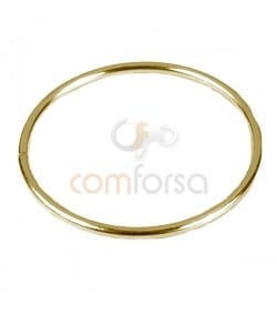 Anilla entrepieza circular 20 mm plata chapada oro