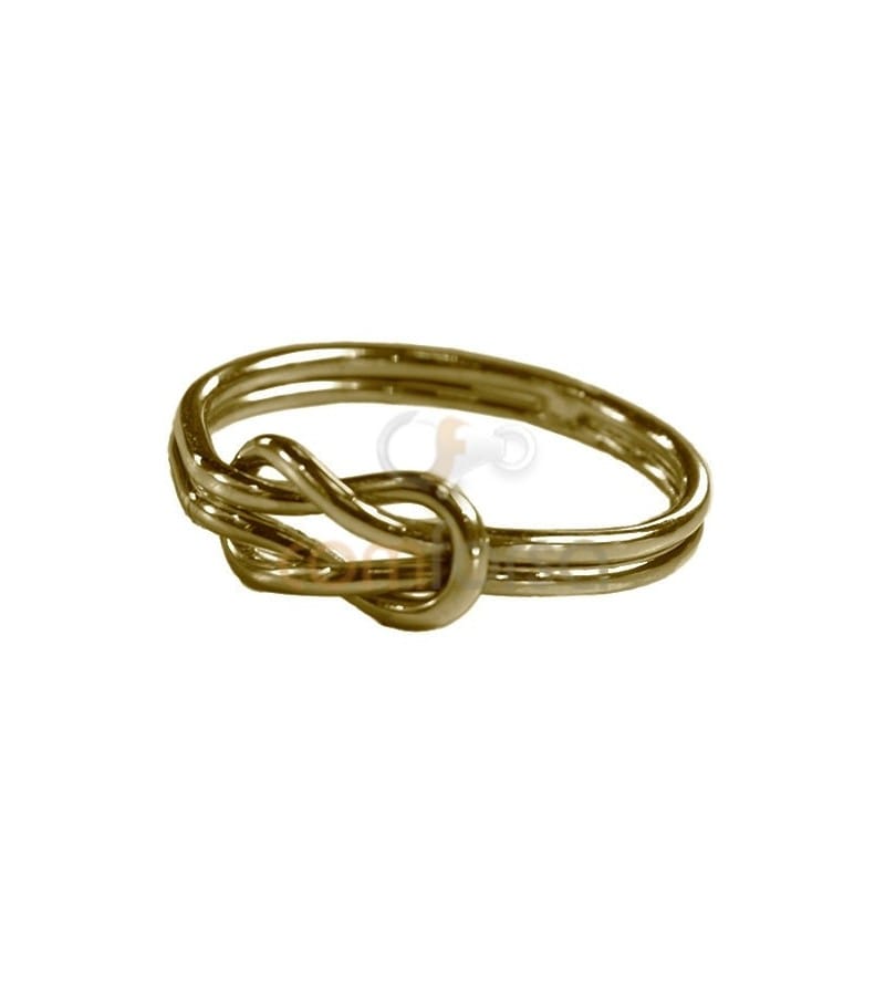 Gold Plated Sterling Silver 925 Thick Knot ring