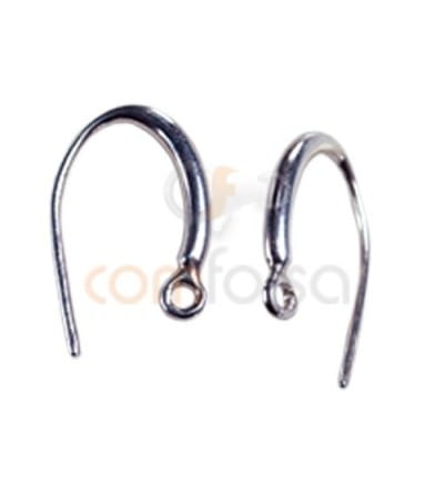 Sterling Silver 925 Hook Earring 10.8 x 15 mm
