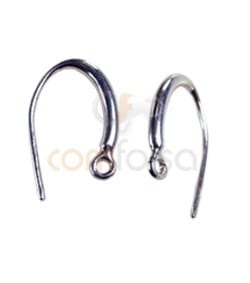 Sterling Silver 925 Hook Earring 10.8 x 15 mm