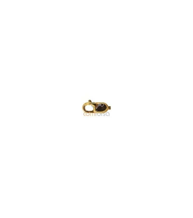 18kt Yellow gold lobster clasp without jumpring 13.5 mm