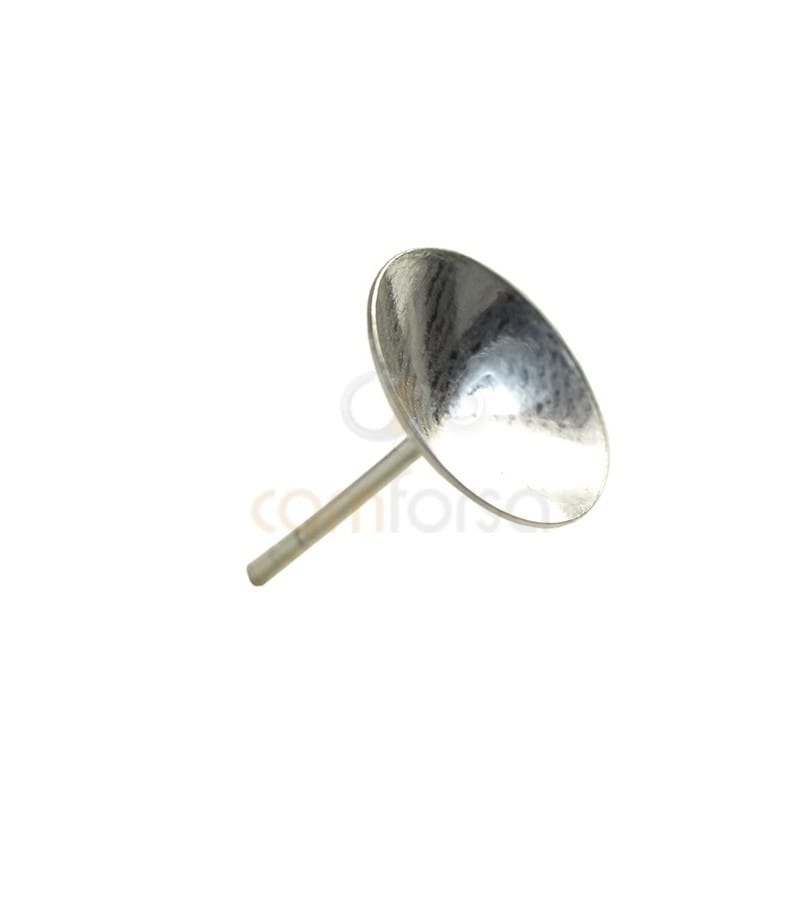 Sterling Silver 925 Stud cone for 6mm rivoli