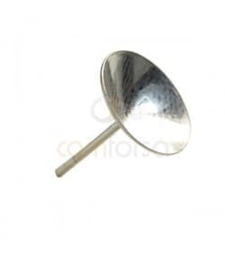 Sterling Silver 925 Stud cone for 6mm rivoli