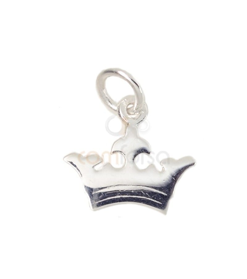 Sterling silver 925 crown charm 12x11 mm