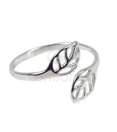 Leaf ring silver 925