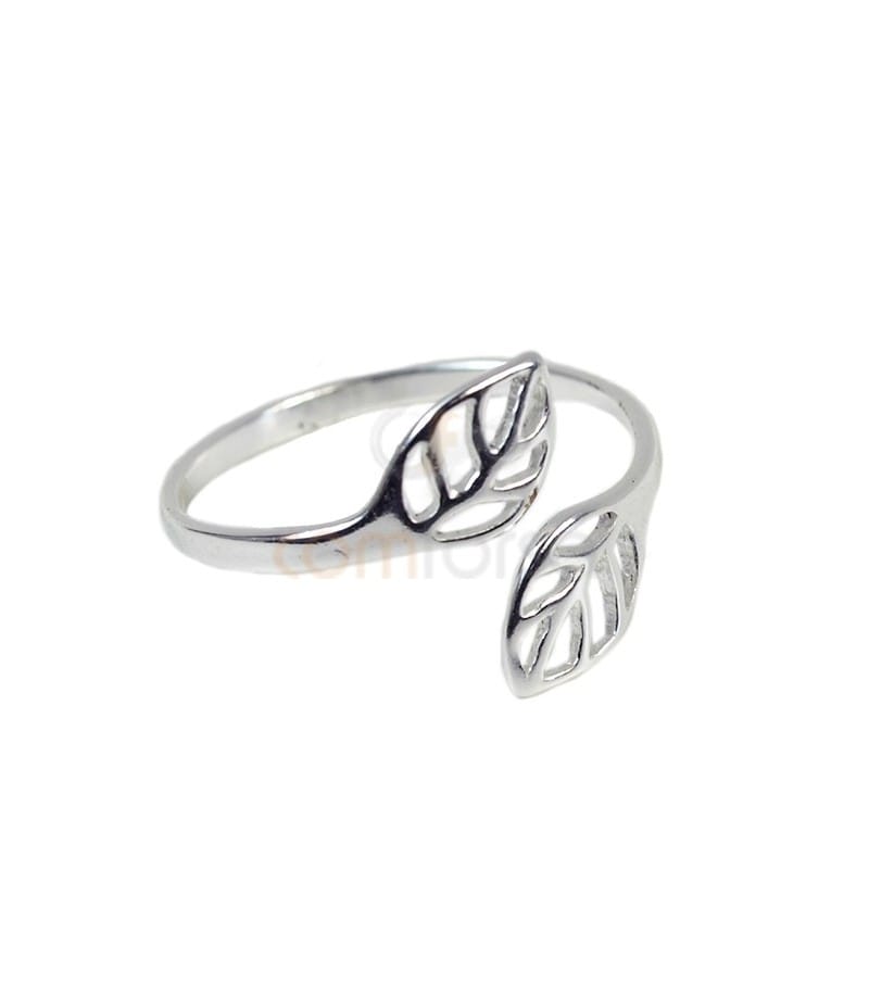 Leaf ring silver 925