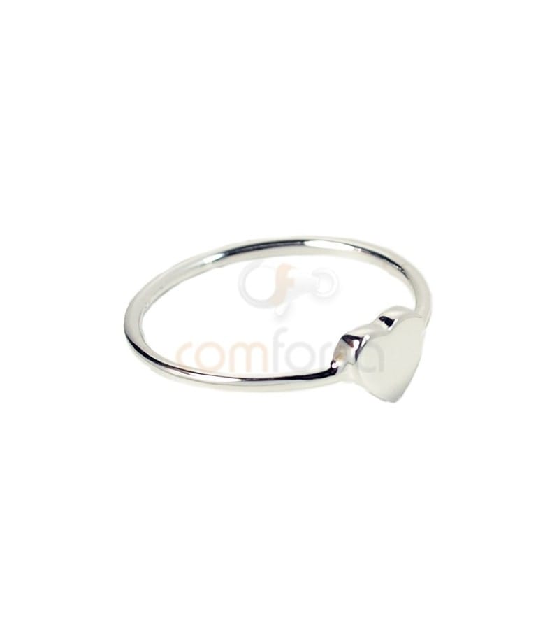 Sterling silver 925 heart ring