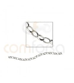Sterling silver 925 belcher oval chains 2.5x2 mm (grammes)